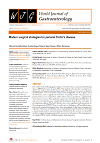 Modern surgical strategies for perianal Crohn's disease